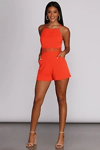 Waist Not Lace Romper