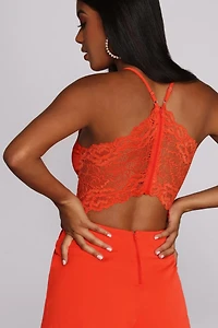 Waist Not Lace Romper