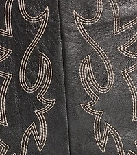 Cowgirl Charmer Faux Leather Western Stitched Hot Shorts