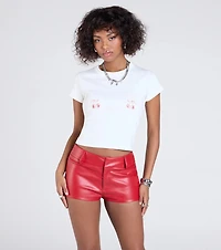 On The Edge Low-Rise Hot Shorts