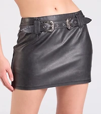 Trending Darling Western Belt Mini Skort