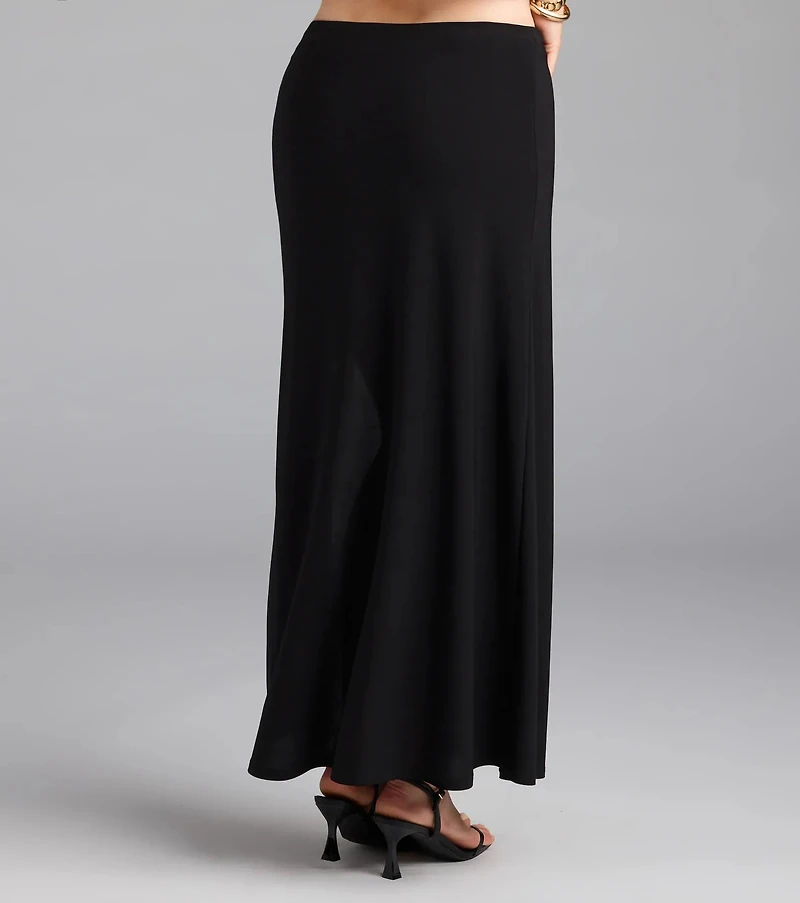 Sun-Kissed Aesthetic Starfish High Slit Maxi Skirt