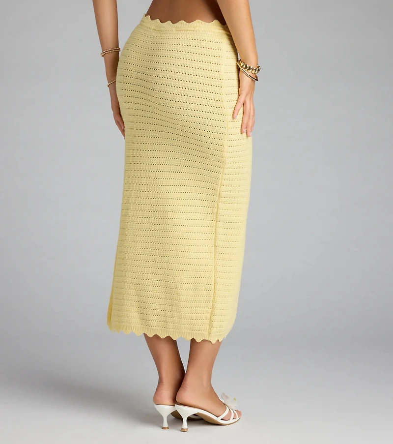 Sweet Like Summer Crochet Maxi Skirt