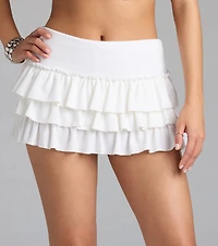 Elevated Moments Ruffle Mini Skirt