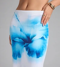 Bold Muse Floral Print Maxi Skirt