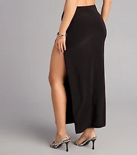Cool Girl O-Ring High-Rise Maxi Skirt