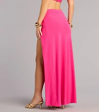 Eyes On You High Slit Maxi Skirt