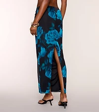 Floral Mood Mesh Maxi Skirt