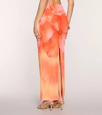Blooming Agenda Floral Mesh Maxi Skirt