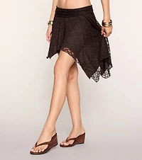Trendy Flair Lace Midi Skirt