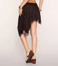 Trendy Flair Lace Midi Skirt