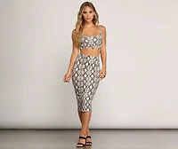 Deadly Yet Sexy Midi Skirt