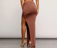 On Ice Asymmetrical Maxi Skirt