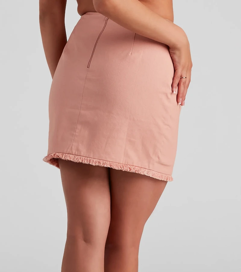 Slay Snake Mini Skirt