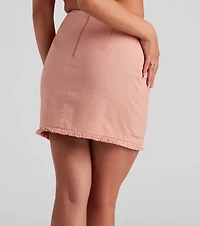 Slay Snake Mini Skirt