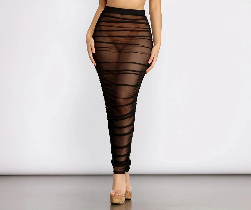 Ruched To The Maxi Skirt