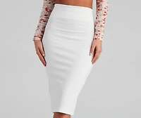 Simplicity Fitted Midi Skirt