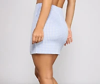Perfect Look Plaid Mini Skirt