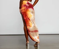 Golden Hour Tie-Dye Maxi Skirt