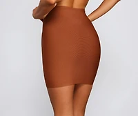 Chic And Sleek Bandage Mini Skirt