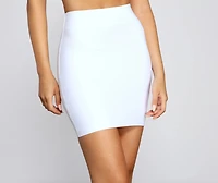Chic And Sleek Bandage Mini Skirt