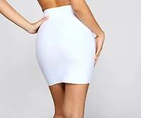 Chic And Sleek Bandage Mini Skirt