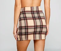 Classic Vibes Plaid Mini Skirt