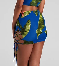 Last Night Of Vacay Lace-Up Skirt