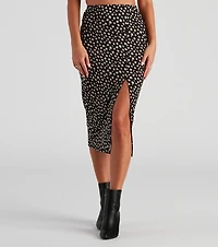 Fiercely Chic Leopard Midi Skirt