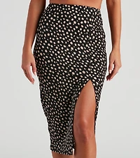 Fiercely Chic Leopard Midi Skirt