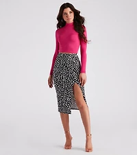 Fiercely Chic Leopard Midi Skirt