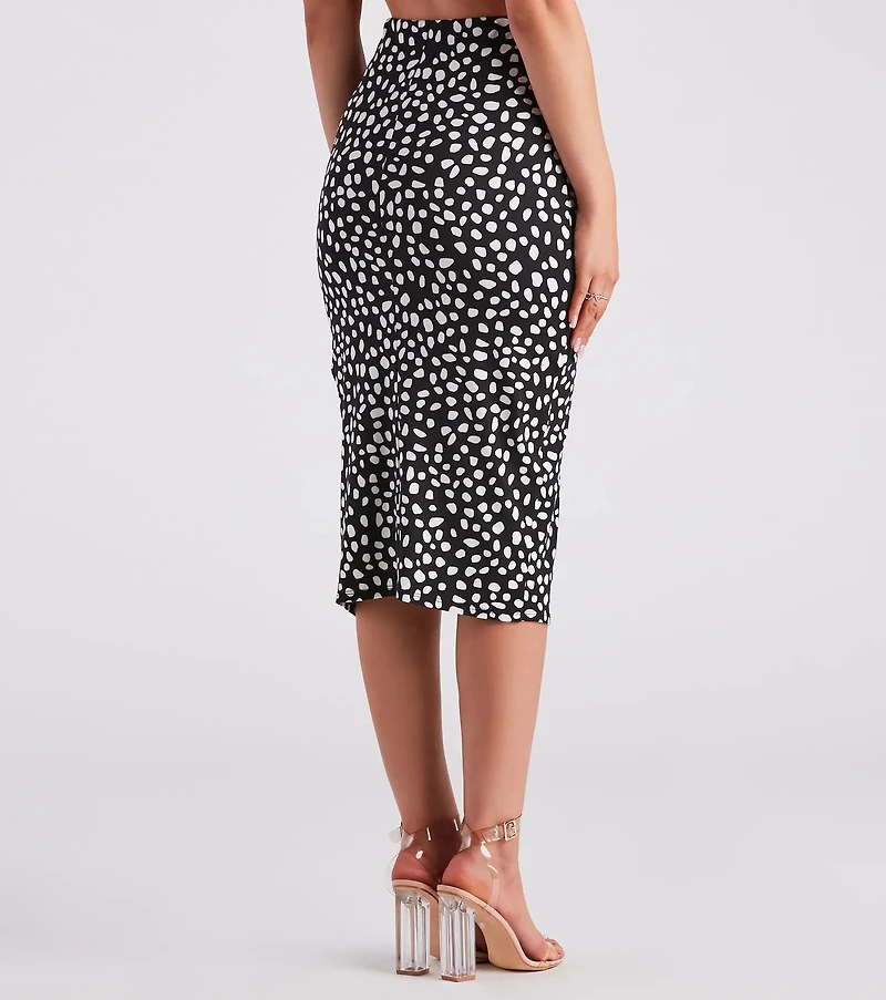 Fiercely Chic Leopard Midi Skirt