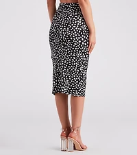 Fiercely Chic Leopard Midi Skirt