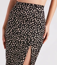 Fiercely Chic Leopard Midi Skirt