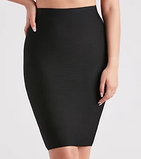 Pencil Me Bandage Midi Skirt