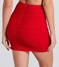 All The Rage Mesh Mini Skirt