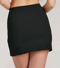 Fabulous Fit Side Slit Knit Mini Skirt