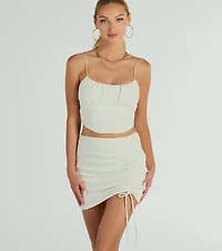 All Day Darling High Rise Lace Mini Skirt
