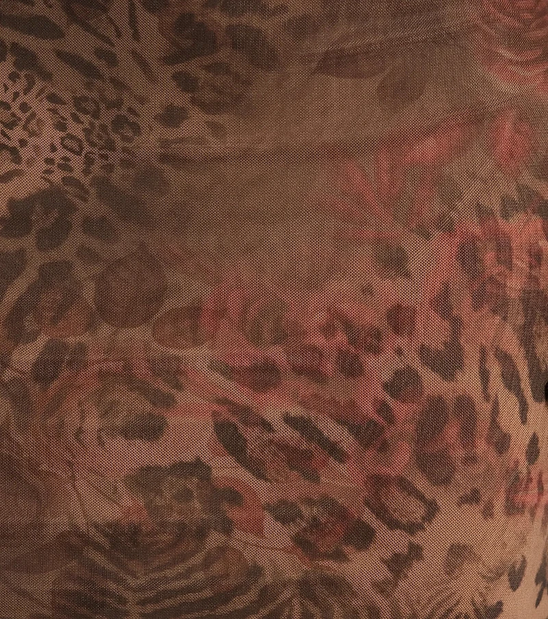 Wildy Sultry High Rise Leopard Floral Maxi Skirt