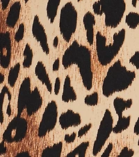 Take The Lead Leopard Print Ruched Midi Skirt