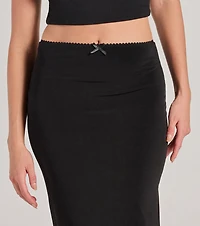 Effortless Sleekness High Rise Slit Maxi Skirt