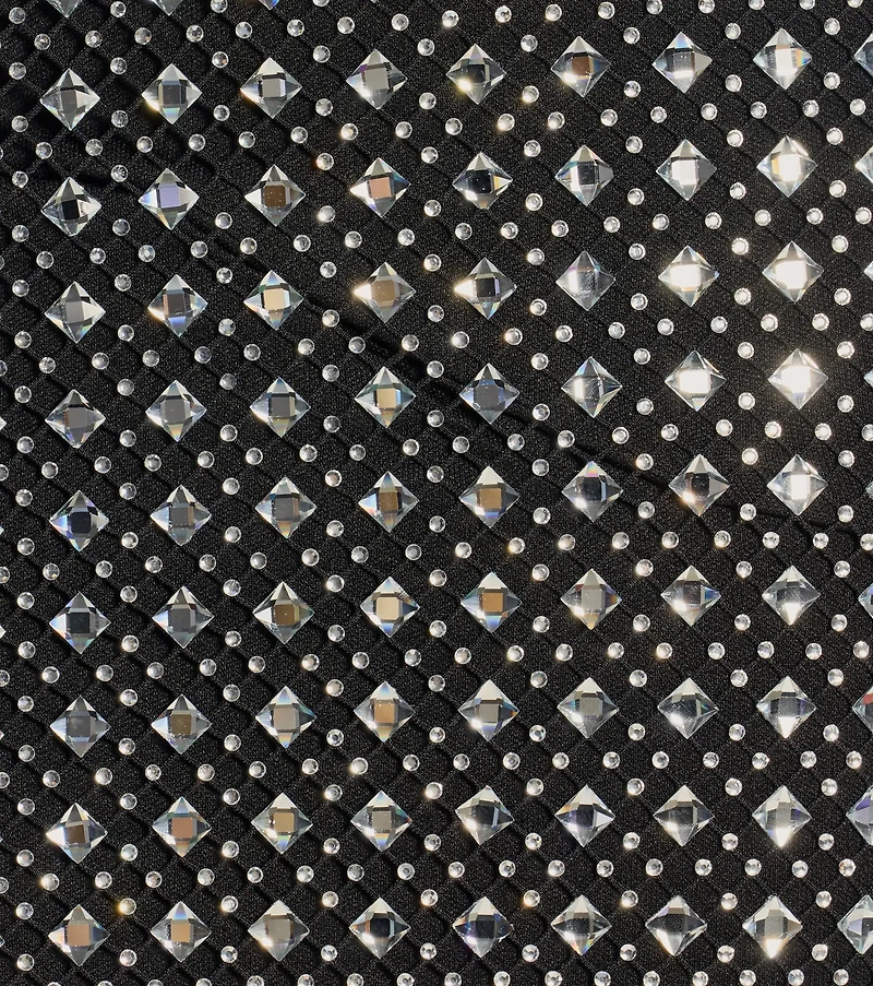 All That Shines Rhinestone Fishnet Maxi Skirt
