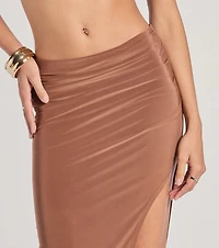 The One High-Rise Slit Maxi Skirt
