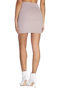 Fuzzy Eyelash Mini Skirt