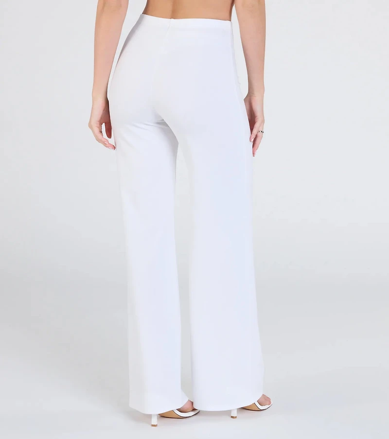 On The Go High-Rise Crepe Trouser Pants