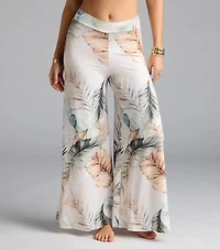 Mornings Tulum Tropical Wide-Leg Pants