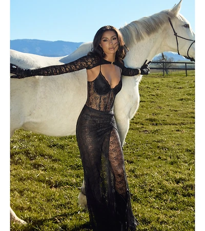 Midnight Muse Corset Lace Jumpsuit