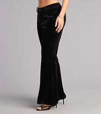 Velvet Vision Pintuck Flare Pants