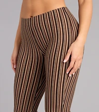 Retro Remix Striped Flare Pants