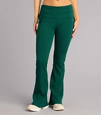 Lounge Goals Rib Knit Flare Pants